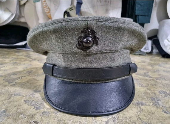 WW2 将校用帽子　第二次世界大戦 アメリカ 海軍US ARMY/米軍 WWII WW2;軍事アメリカUSMC海兵隊陸軍将校ドレスキャップ帽子 - Etsy 日本