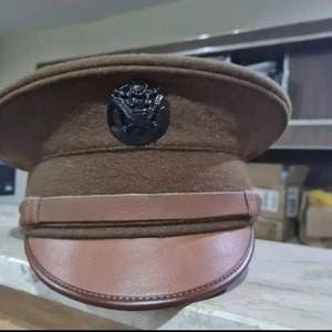 WW2 USA army enlisted Men Visor Cap handmade all sizes available