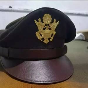 WW2 USA army officers Crusher visor cap all sizes available