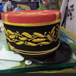 Replica Rare wwi French Army General Classic III Kepi Hand Made All Sizes Available High quality not cheap a Replica