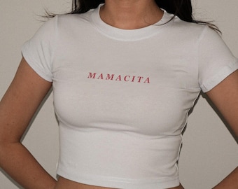 Mamacita baby tee / Maglietta Mamma Mamacita, Maglietta Cool Moms Club, Regalo per la festa della mamma, Maglietta per la mamma, Futura mamma, Mamma alla moda, Top corto Y2K