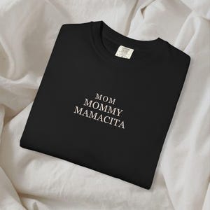 Maglietta Mom Mommy Mamacita / Maglietta Cool Moms Club, regalo per la festa della mamma, maglietta per la mamma, futura mamma, mamma cool, maglietta per la mamma, maglietta 100% cotone Black