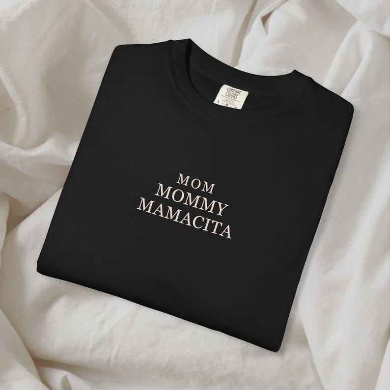 Maglietta Mom Mommy Mamacita / Maglietta Cool Moms Club, regalo per la festa della mamma, maglietta per la mamma, futura mamma, mamma cool, maglietta per la mamma, maglietta 100% cotone Black