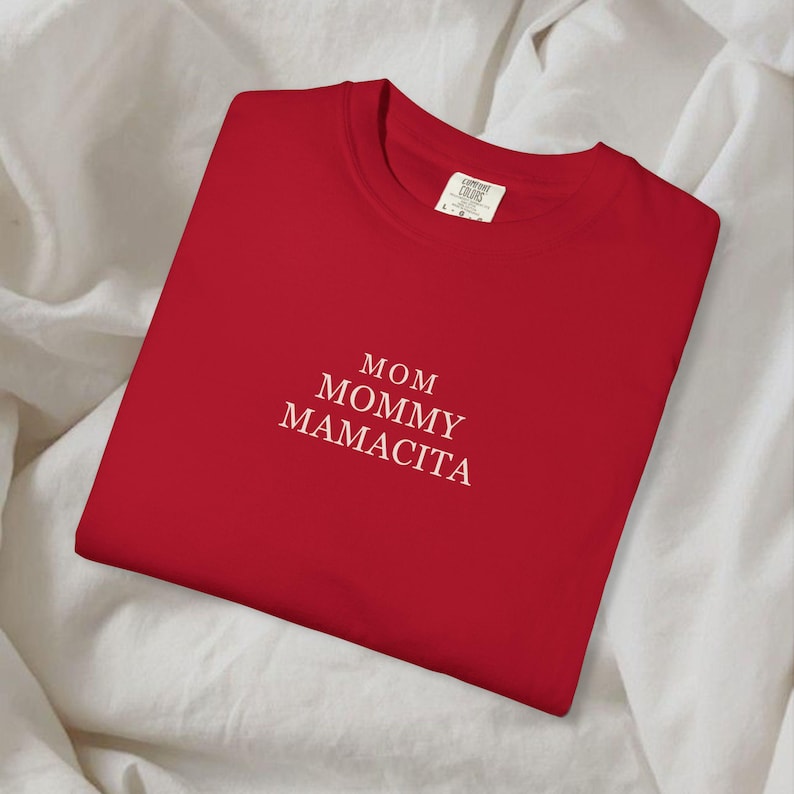 Maglietta Mom Mommy Mamacita / Maglietta Cool Moms Club, regalo per la festa della mamma, maglietta per la mamma, futura mamma, mamma cool, maglietta per la mamma, maglietta 100% cotone Red