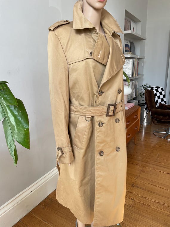 Very Rare 1970s Christian Dior Monsieur Men's Cotton Tan Mac