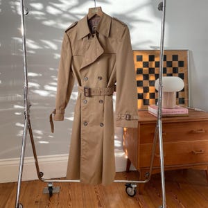 Vintage 1970s Christian Dior Tan Cotton Trench Coat, S/M - Etsy