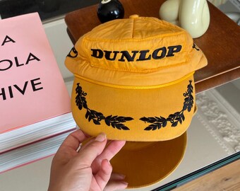 Vintage Distressed Yellow Mustard Black Hat — Adjustable  display picture 2
