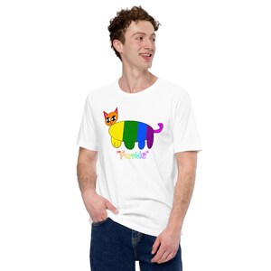 Cat Pals - &quot;Purride&quot; Cat Cute Cat Shirts | Pride | LGBTQ+ | Unisex t-shirt | Cat Vibes | Great Gift