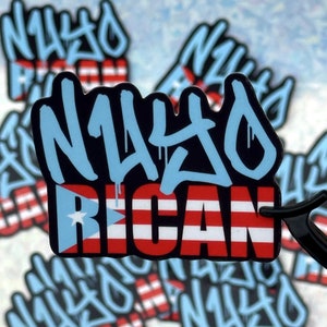 Nuyo Rican Sticker, Boricua Sticker, Puerto Rican Sticker, Taino Sticker, Die Cut Sticker, Cute Sticker, Fun Sticker