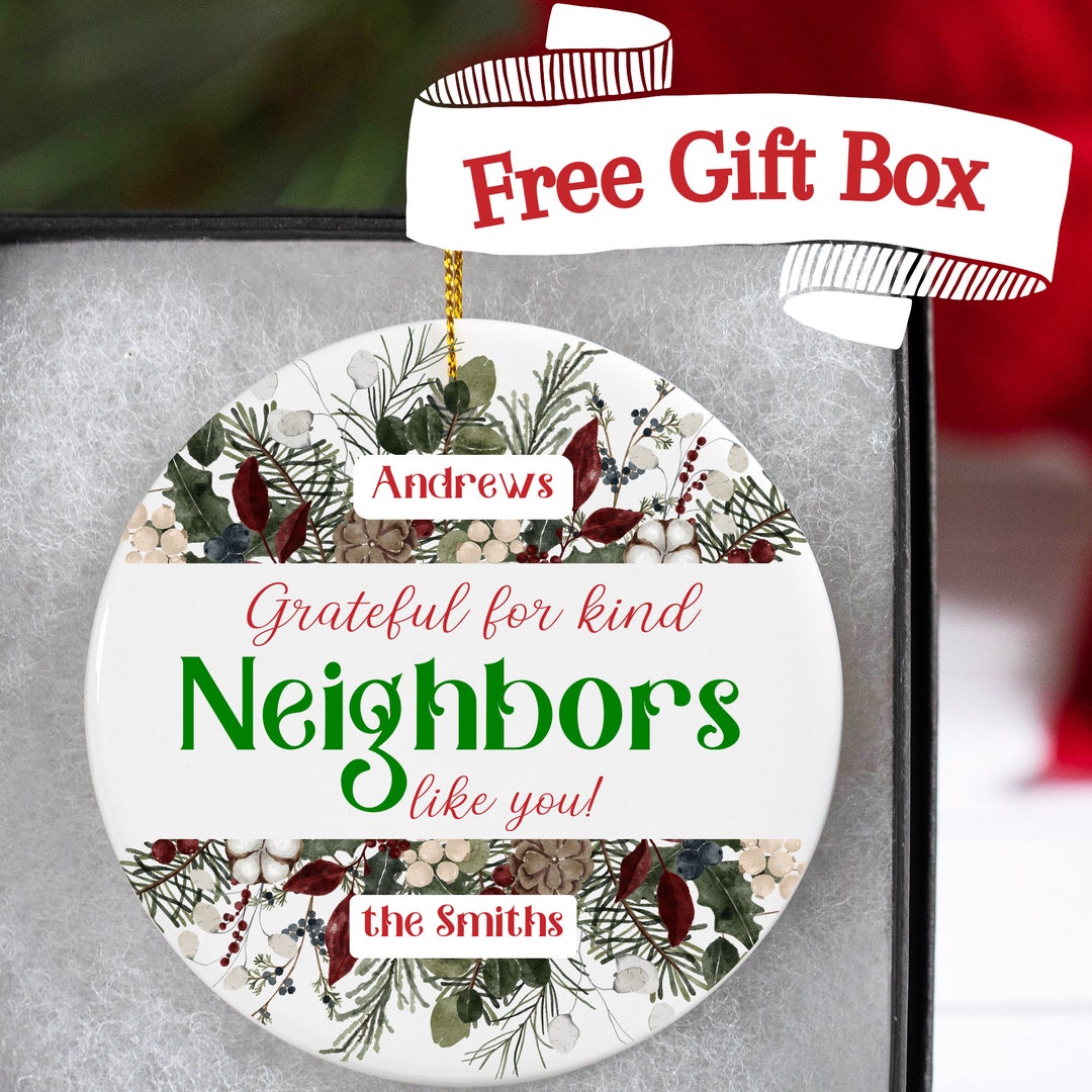Neighbor Gift Christmas Ornament, Neighbor Ornament, Christmas Ornament