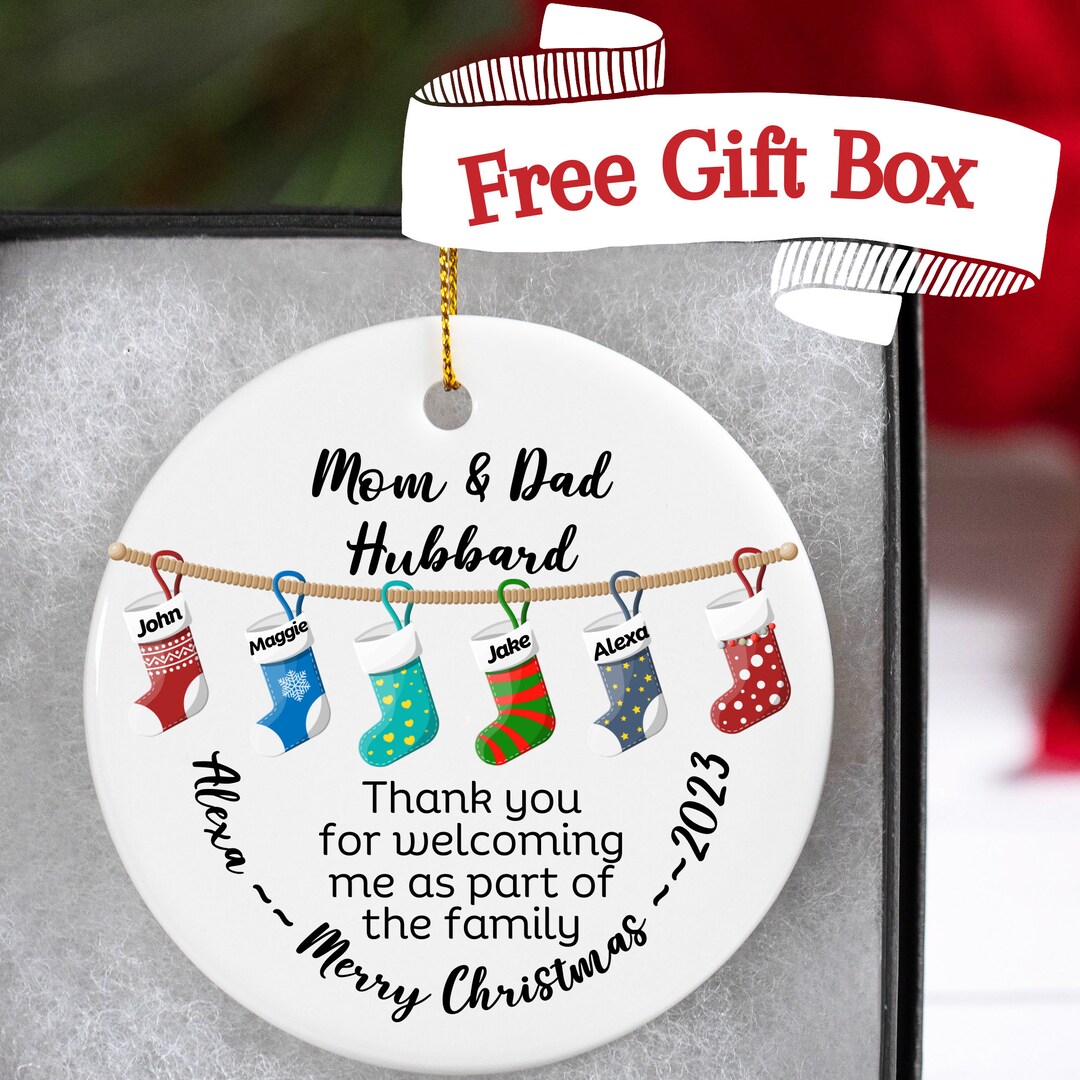 Mother in Law Christmas Gift With Box Father in Law Gift in Etsy