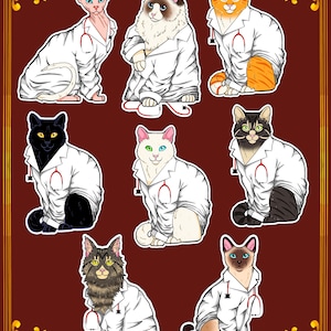 Cat vet stickers