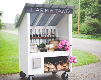 DIY Farmstand Plans Guide Tutorial PDF | Driveway Roadside Veggie Flower Honey Soap Eggs Market Stand Cart - Instant Download