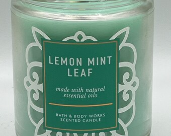 Lemon Mint Leaf Candle