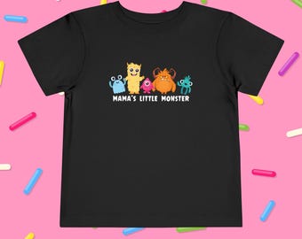 ママズ リトル モンスター 幼児用Tシャツ：ソフトコットン キッズシャツ