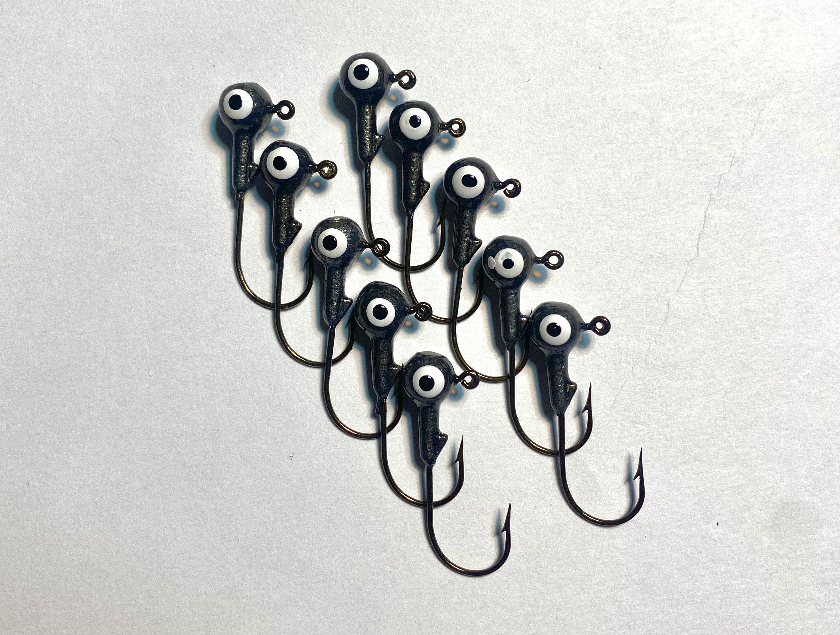 100Pcs Unpainted 116Oz Roundhead Jig No Collar And - s4kjjq9