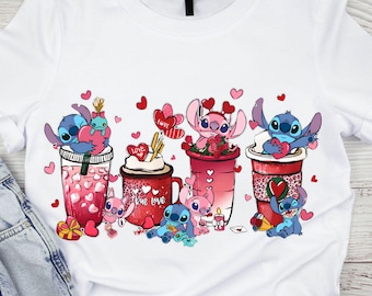 Stich Valentine's Day Png, Disney Love Png, Lilo And Stich Png, Disneyland Xoxo Png, Stich Love Candy Png, Valentine Png Instant Download