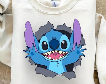 Stich cute clipart, Stich png, cute cartoon character, transparent design, instant download, 300 DPI, Lilo Stitch png