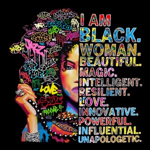 1Ik ben een zwarte vrouw, intelligent, magie, Afro-Amerikaanse png, zwarte vrouw png, Juneteenth png, Black Lives Matter png, vrijheid png, download