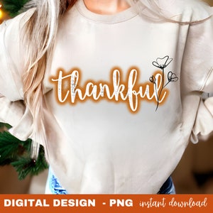 PNG agradecido, Design de camisa de outono png, png de outono retrô, Design de ação de graças moderno, Ação de graças angustiada, png de outono, Digital de outono moderno