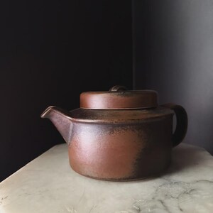 Teiera vintage Arabia Finland Ruska / Teiera in gres marrone di metà secolo / Ceramica scandinava Ulla Procopé