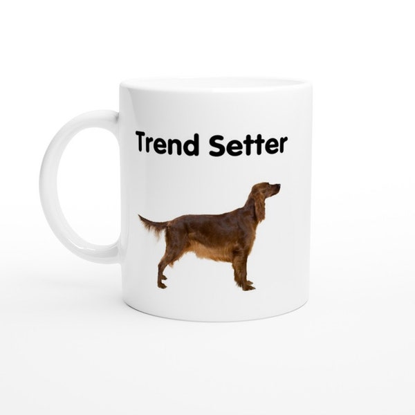 Trend Irish Setter Dog White 11oz Ceramic Mug