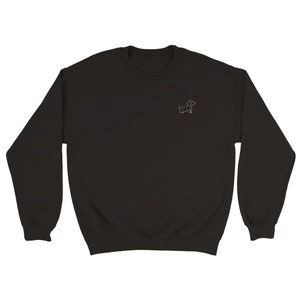 Black Dachshund Classic Unisex Crewneck Sweatshirt