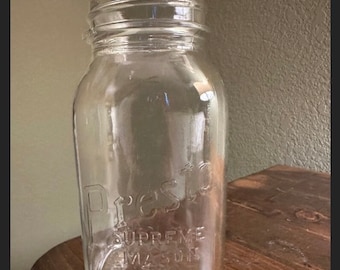 Frasco de conservas retrô Preston Mason meio galão