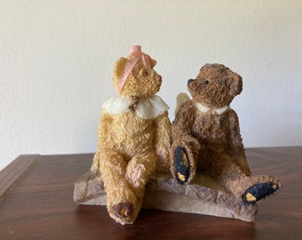 Teddy Angels "A amizade é uma ponte entre dois corações" Estatueta de Tilli e Murray de 1994