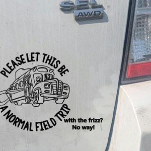 Magic School Bus Window Decal
