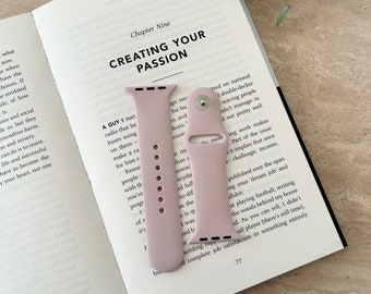 Silicone Apple Watch Strap - Dusty Pink