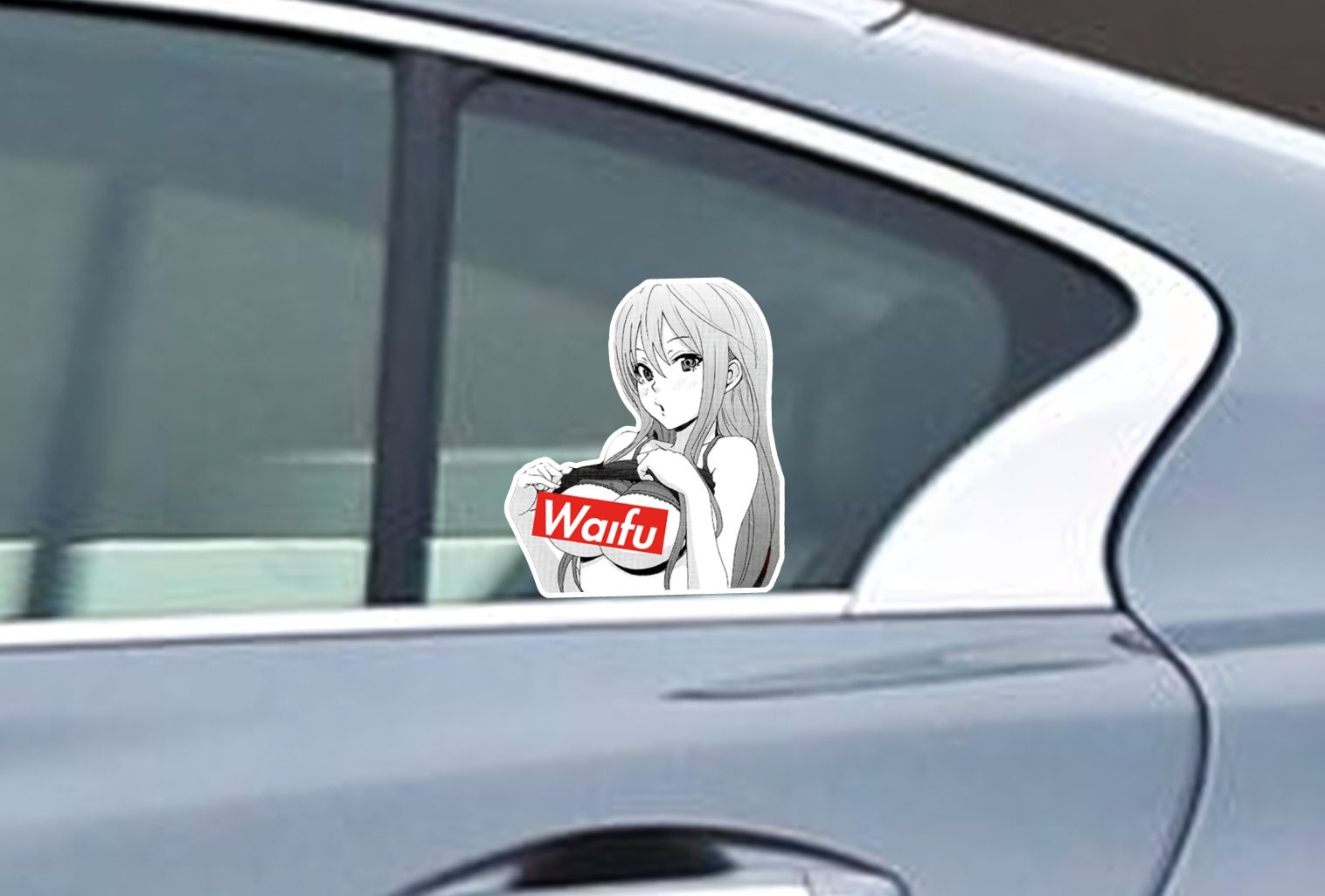 Red Kat 3D Anime Sticker – Waifu Stickers