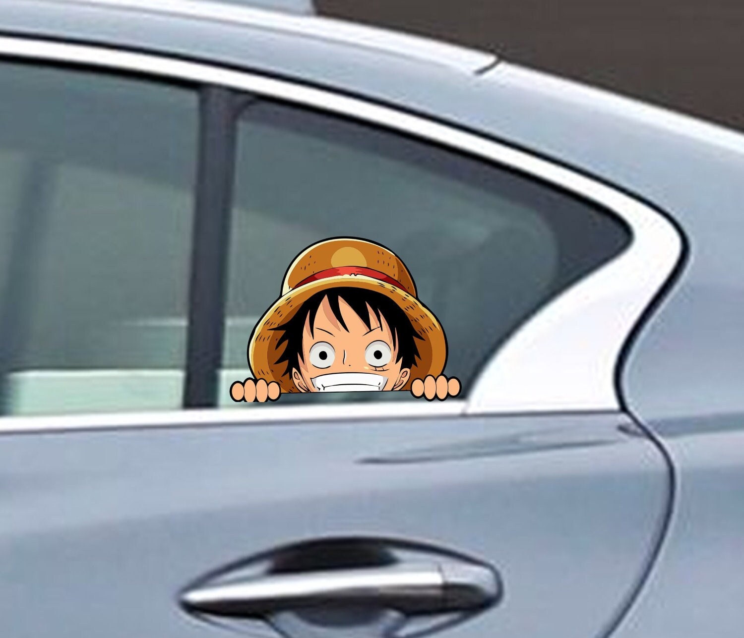 One Piece, Luffy, Anime, Vinyl Sticker, Decal for Window, Laptop