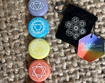 Chakra meditation medallions