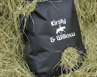 Filet de sac à foin personnalisé pour chevaux et poneys équestres - Dressage Design
