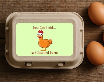 Personalised Egg Box Rubber Stamp