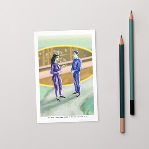Carte postale, 4 "x 6", artistique, carte, relation, émotions, outil d'intelligence émotionnelle, carte, "Journey of Intimacy A" "Journey of Intimacy B"