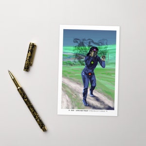 Postkarte, 4 "x 6", künstlerisch, Karte, Beziehung, Emotionen, emotionale Intelligenz Werkzeug, Karte, ""Journey of Pain Woman D""