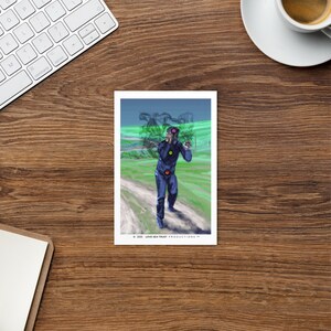 Carte postale, 4 "x 6", artistique, carte, relation, émotions, outil d'intelligence émotionnelle, carte, "Journey of Pain Man D"
