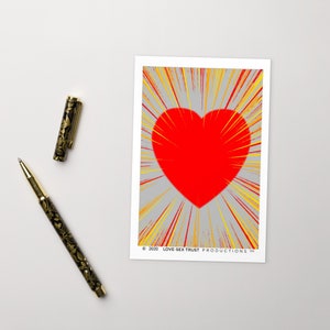 Postkarte,10x15 cm,künstlerische,Karte,über Liebe,Empfindungen,Gefühl,psychologisches Werkzeug, emotionale Intelligenz Werkzeug,Karte,"Open Heart"