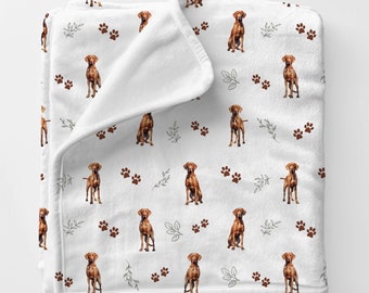 Vizsla Baby Blanket, Hungarian Vizsla Dog Blanket, Duck Hunting Nursery Bedding, Hospital Blanket Woodland Baby Boy Blanket For Baby Shower