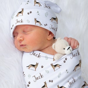 GSD Swaddle, German Shepherd Crib Sheet, GSD Baby Blanket, Dog Baby Shower Gift, Crib Bedding gsd Baby Bedding gsd Baby Gift Boy Crib Sheet