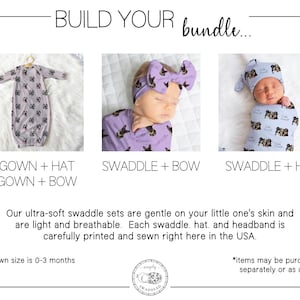 Custom Pet Portrait Swaddle Blanket, Personalized Baby Swaddle Set, Newborn Photo Prop, Receiving Blanket Newborn Coming Home Outfit Baby image 2