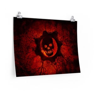 The Crimson Omen, Wall Art Poster, Wall Art, Wall Decor, (Non-AI)
