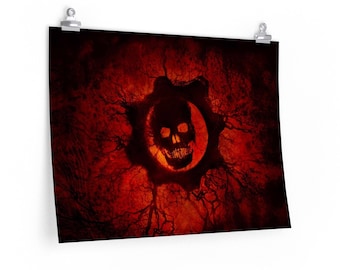 The Crimson Omen, Wall Art Poster, Wall Art, Wall Decor, (Non-AI)