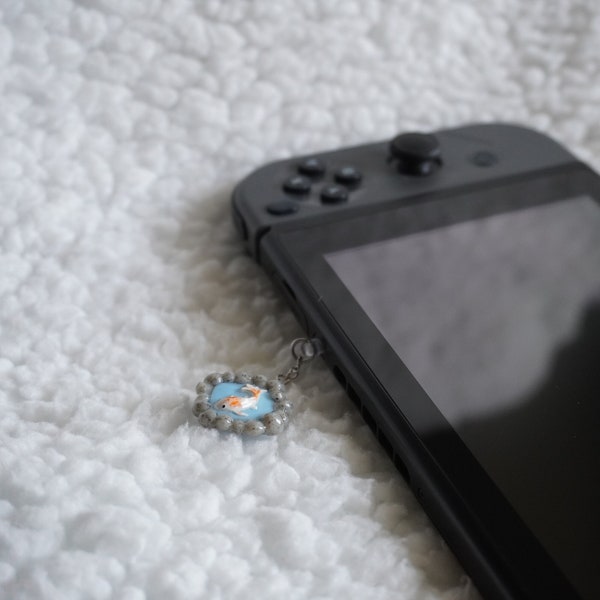 Koi Pond Nintendo Switch Charm | Phone Charm | Steam Deck Charm | Audio/ Dust Plug |  Gaming Accessories