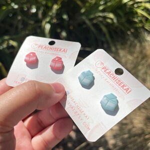 Milk Carton Stud Earring | Polymer Clay Earring