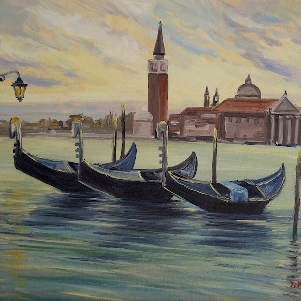 Piazza San Marco, Travel Art Print, Fine Art Print, Venice Wall Art, Italian Art, Colorful Wall Art, Giclee Print, Aesthetic Wall Art