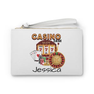 Personalisierte Kasino-Tasche, Geldbeutel des Spielers, Spielautomatenbargeld, Kasino-Handtasche, Spielerkartenhalter, Roulette-Abendtasche, Spielautomat-Geld