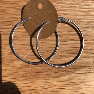 Silver Hoop Earrings